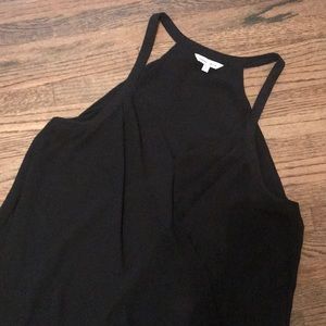 NWOT Black Naked Zebra Magnolia Surplice Tank Top
